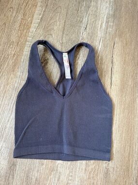 Free People Movement Ribbed Navy Blue Tank Top Workout Tank Size XS S